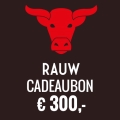 Cadeaubon van 300 euro van restaurant RAUW